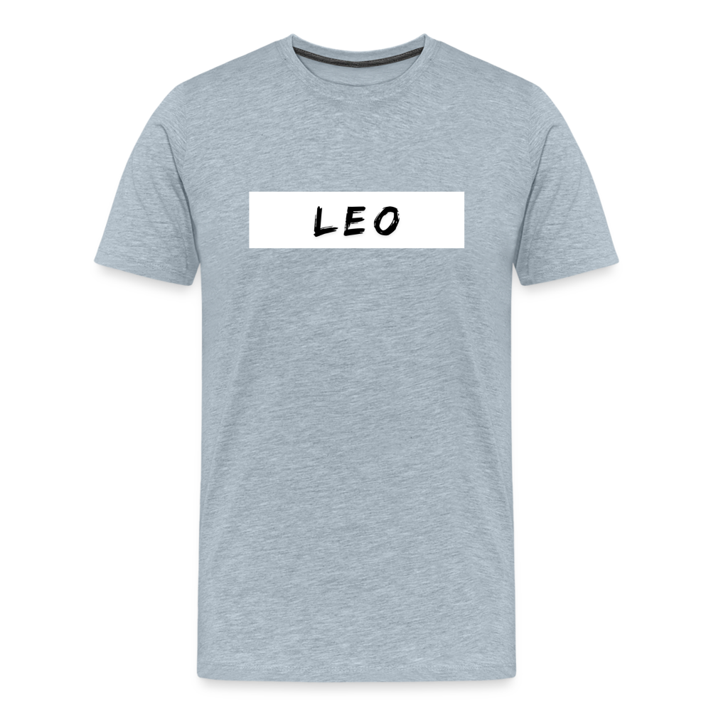 Leo Zodiac Shirt – Bold and Fierce Leo T-Shirt for Astrology Lovers - heather ice blue