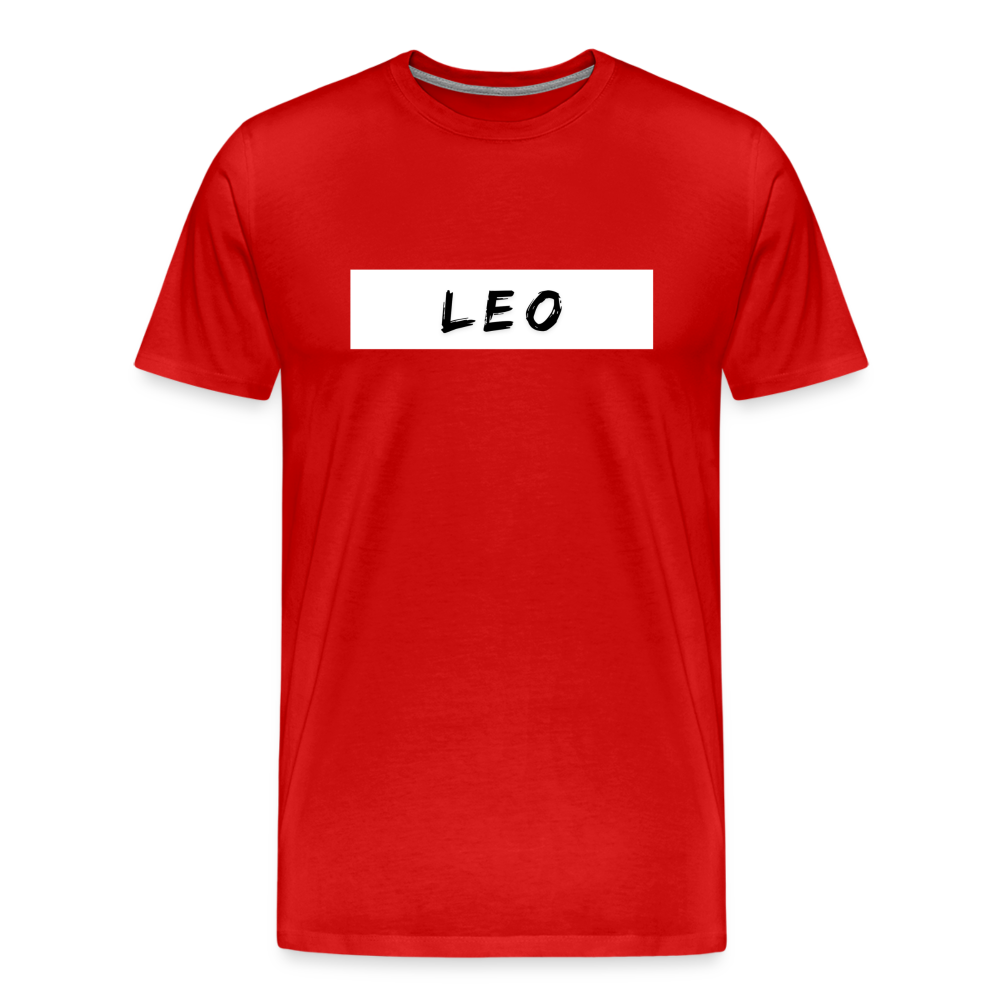 Leo Zodiac Shirt – Bold and Fierce Leo T-Shirt for Astrology Lovers - red