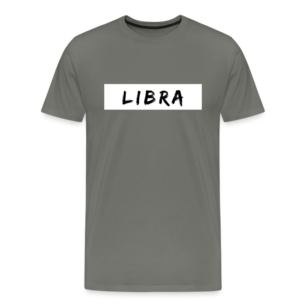 Libra Zodiac Shirt – Balanced and Charming Libra T-Shirt for Astrology Lovers - asphalt gray