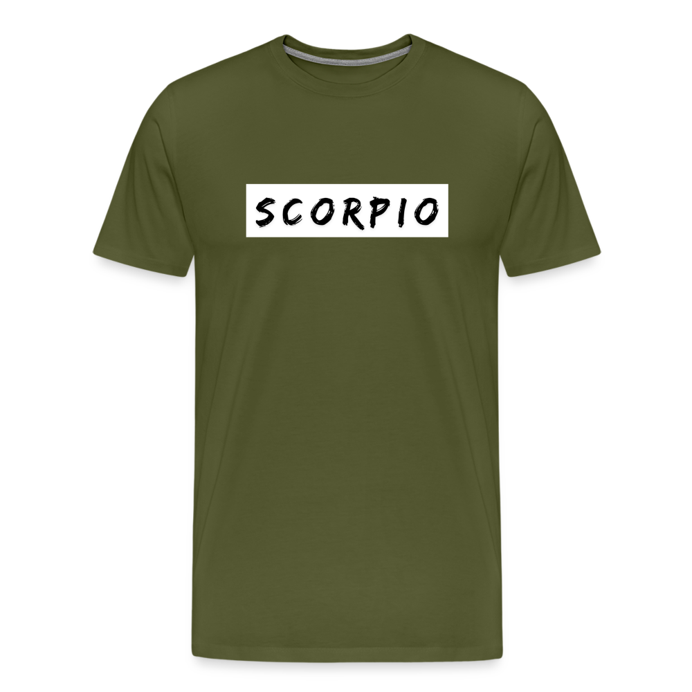 Scorpio Zodiac Shirt – Bold and Mysterious Scorpio T-Shirt for Astrology Lovers - olive green