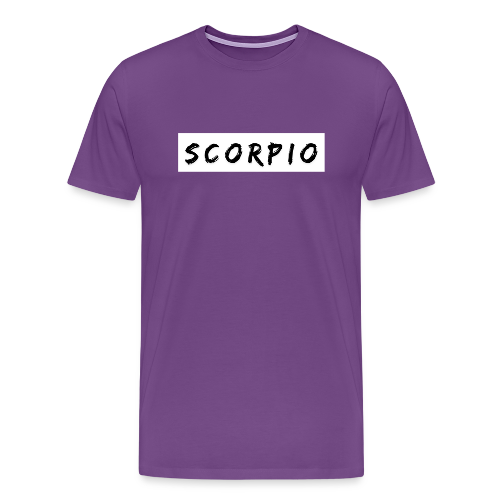 Scorpio Zodiac Shirt – Bold and Mysterious Scorpio T-Shirt for Astrology Lovers - purple