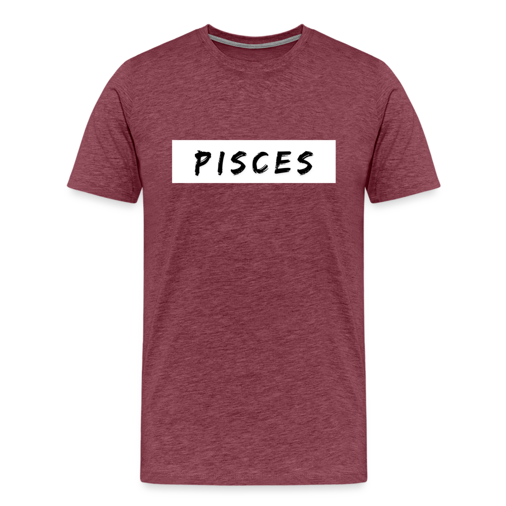 Pisces Zodiac Shirt – Dreamy and Artistic Pisces T-Shirt for Astrology Lovers - heather burgundy