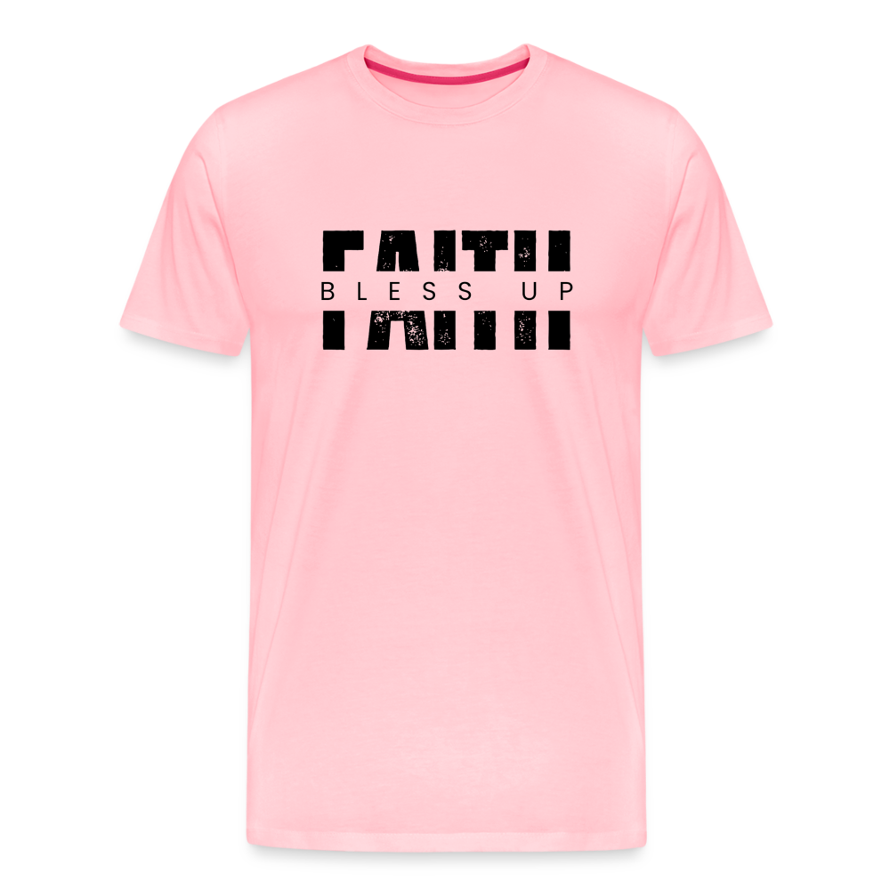 "Faith Bless Up" Graphic Unisex T-Shirt – Bold Faith-Inspired Statement Tee - pink